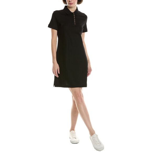Burberry Womens  Check Mini Dress, Black - Picture 1 of 3